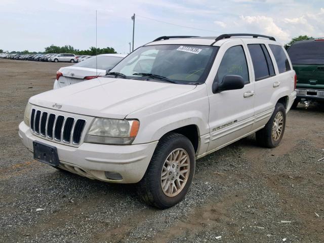 1J4GW58N03C526992 - 2003 JEEP GRAND CHER WHITE photo 2