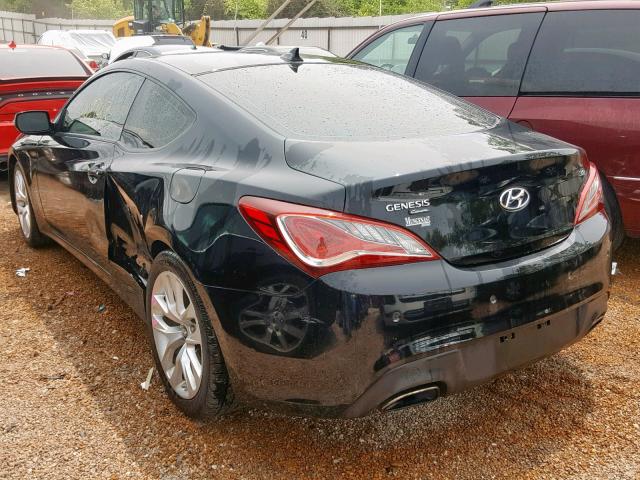 KMHHU6KJ8DU087592 - 2013 HYUNDAI GENESIS CO BLACK photo 3