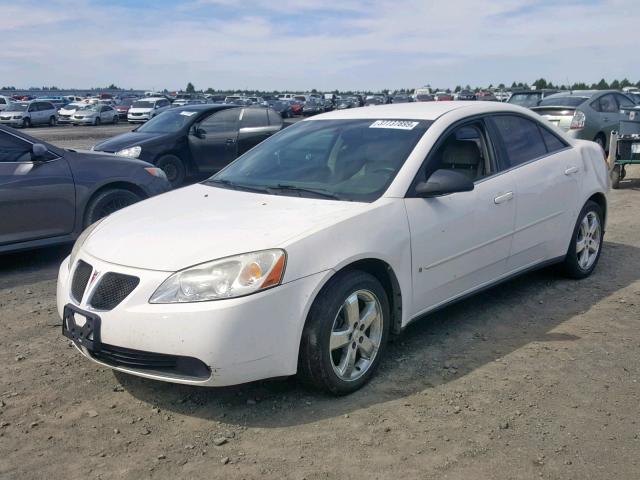 1G2ZH58NX74243402 - 2007 PONTIAC G6 GT WHITE photo 2