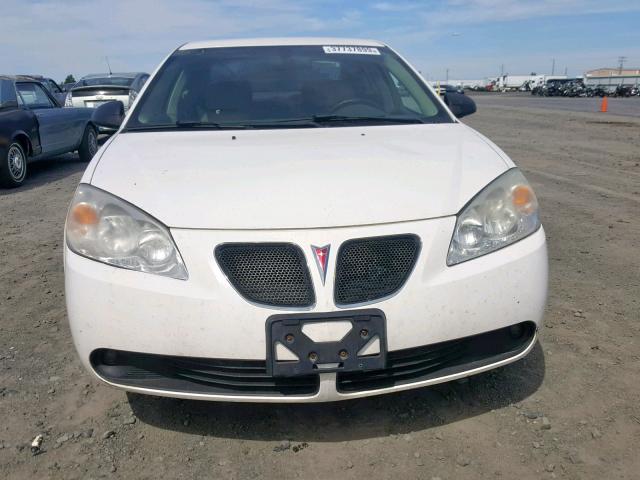 1G2ZH58NX74243402 - 2007 PONTIAC G6 GT WHITE photo 9