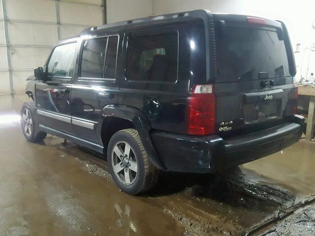 1J8HG48K46C280209 - 2006 JEEP COMMANDER BLACK photo 3