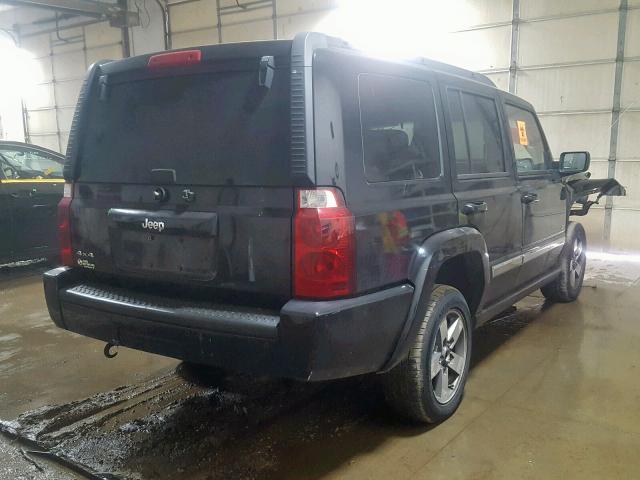 1J8HG48K46C280209 - 2006 JEEP COMMANDER BLACK photo 4