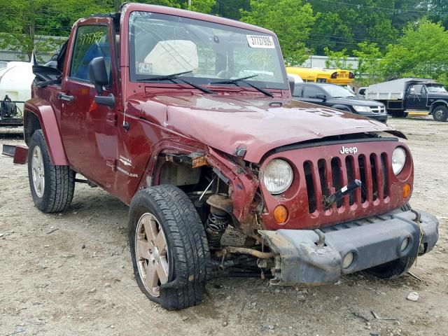 1J4FA54138L512508 - 2008 JEEP WRANGLER S RED photo 1