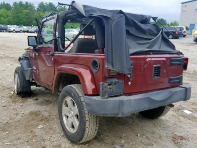 1J4FA54138L512508 - 2008 JEEP WRANGLER S RED photo 3