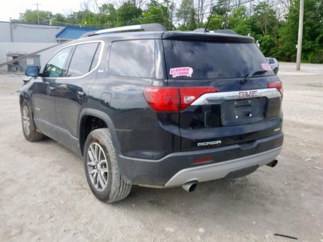 1GKKNSLS7KZ106127 - 2019 GMC ACADIA SLE BLACK photo 3