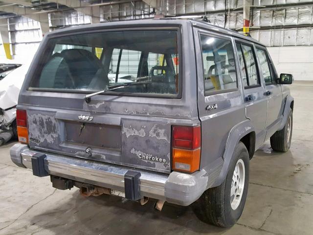 1J4FJ58L1LL199849 - 1990 JEEP CHEROKEE GRAY photo 4