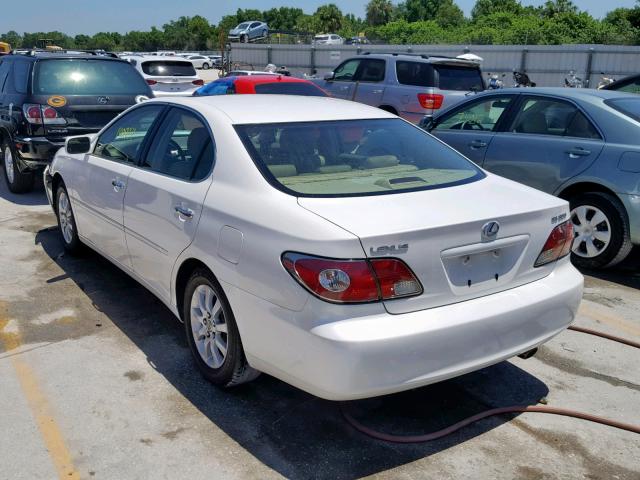 JTHBF30G436007152 - 2003 LEXUS ES 300 WHITE photo 3