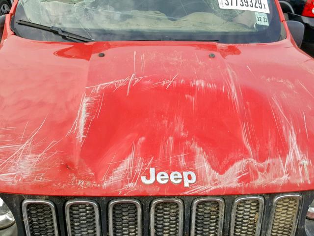 ZACCJBAT8GPE07518 - 2016 JEEP RENEGADE S 红色 照片 7