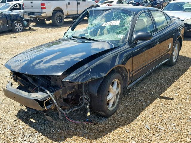 1G3NL52E92C116267 - 2002 OLDSMOBILE ALERO GL BLACK photo 2