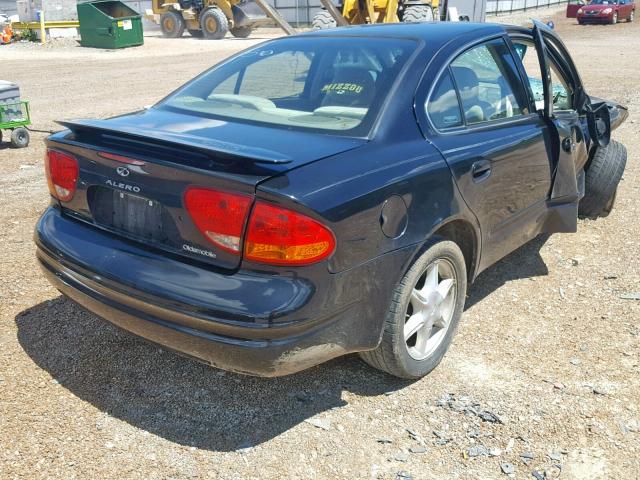 1G3NL52E92C116267 - 2002 OLDSMOBILE ALERO GL BLACK photo 4