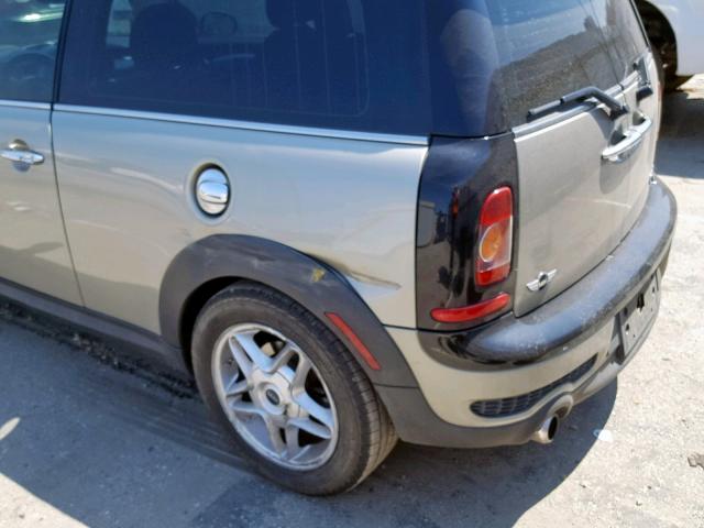 WMWMM335X8TP71748 - 2008 MINI COOPER S C GRAY photo 9