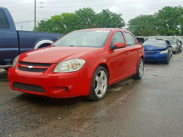 1G1AF5F58A7127373 - 2010 CHEVROLET COBALT 2LT RED photo 2