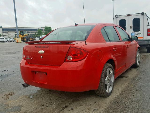 1G1AF5F58A7127373 - 2010 CHEVROLET COBALT 2LT RED photo 4