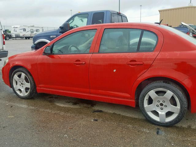 1G1AF5F58A7127373 - 2010 CHEVROLET COBALT 2LT RED photo 9