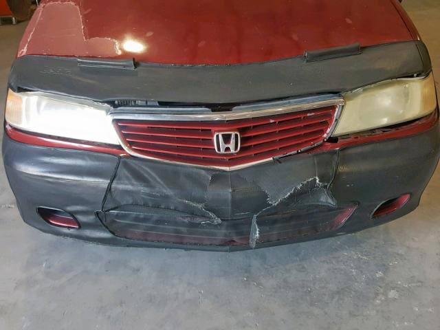 5FNRL18954B104756 - 2004 HONDA ODYSSEY EX RED photo 9