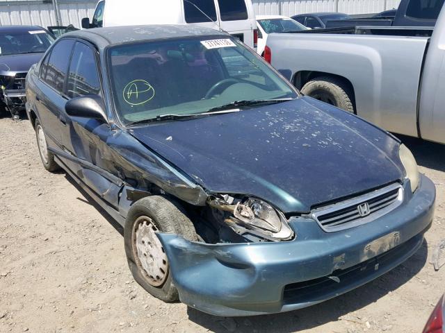 2HGEJ6525VH512082 - 1997 HONDA CIVIC DX GREEN photo 1