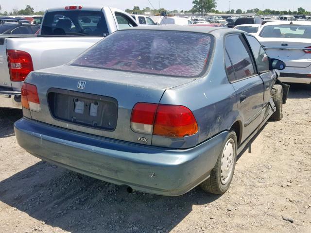 2HGEJ6525VH512082 - 1997 HONDA CIVIC DX GREEN photo 4