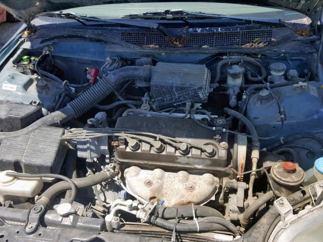 2HGEJ6525VH512082 - 1997 HONDA CIVIC DX GREEN photo 7