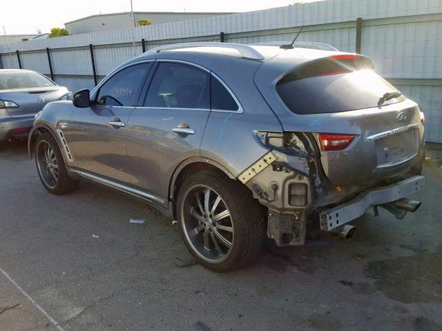 JNRAS18U69M101657 - 2009 INFINITI FX35 GRAY photo 3