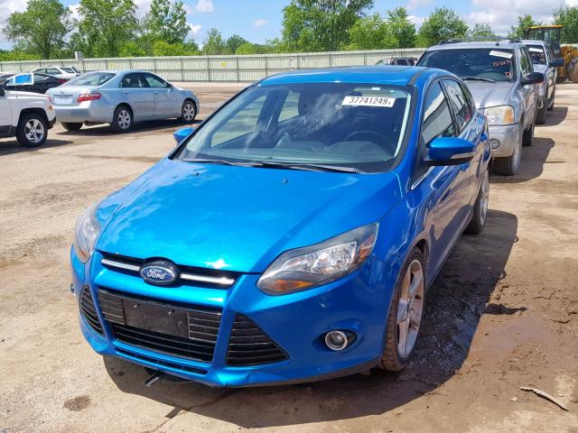 1FAHP3N24CL109631 - 2012 FORD FOCUS TITA BLUE photo 2