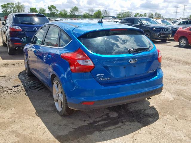 1FAHP3N24CL109631 - 2012 FORD FOCUS TITA BLUE photo 3