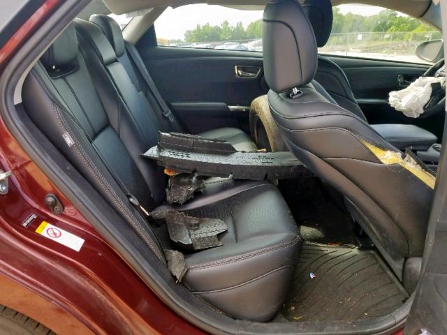 4T1BK1EB1GU197035 - 2016 TOYOTA AVALON XLE RED photo 6