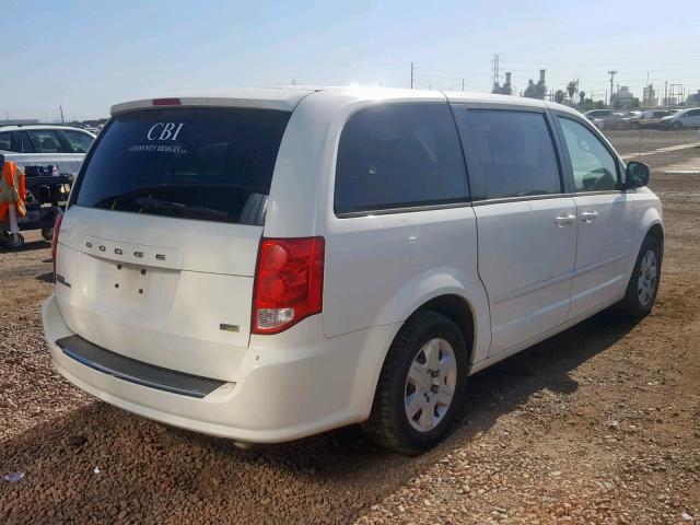 2C4RDGBG0CR407647 - 2012 DODGE GRAND CARA WHITE photo 4