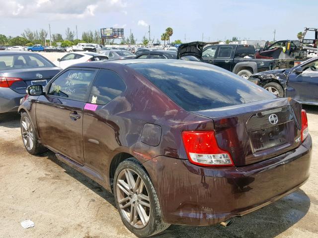 JTKJF5C75B3013457 - 2011 TOYOTA SCION TC იასამნისფერი ფოტო 3