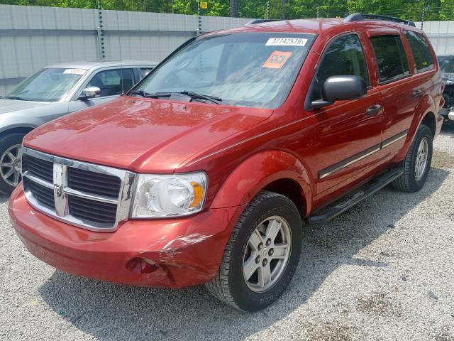 1D8HB48N68F120349 - 2008 DODGE DURANGO SL RED photo 2