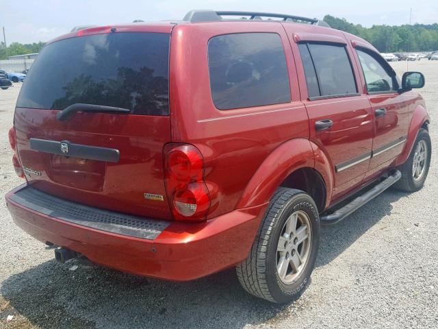 1D8HB48N68F120349 - 2008 DODGE DURANGO SL RED photo 4