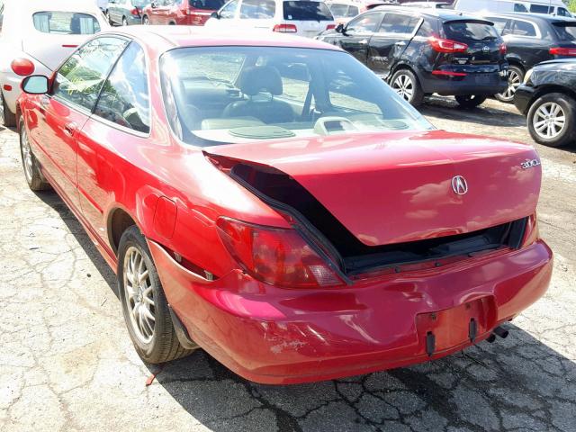 19UYA2259XL005728 - 1999 ACURA 3.0CL RED photo 3