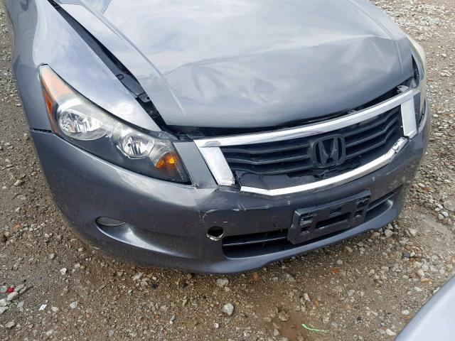 1HGCP36838A020631 - 2008 HONDA ACCORD EXL GRAY photo 9