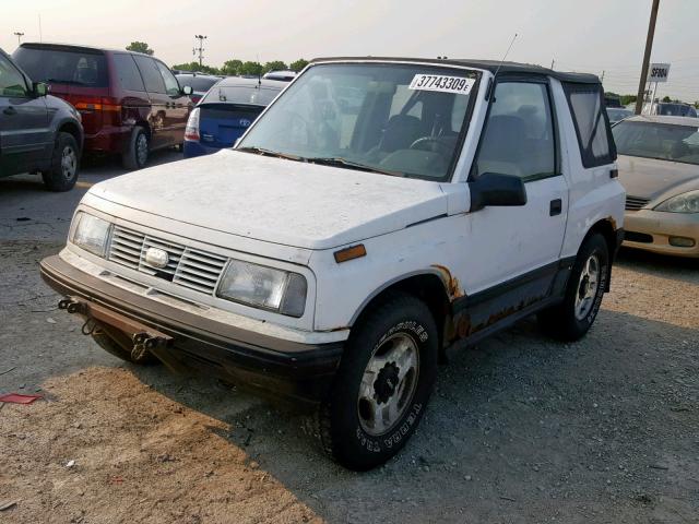 2CNBE18U2S6954228 - 1995 GEO TRACKER WHITE photo 2