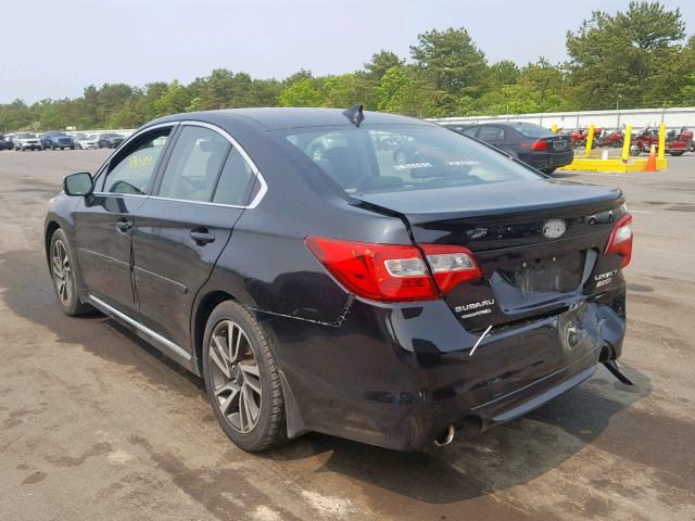 4S3BNAS64H3005892 - 2017 SUBARU LEGACY SPO BLACK photo 3