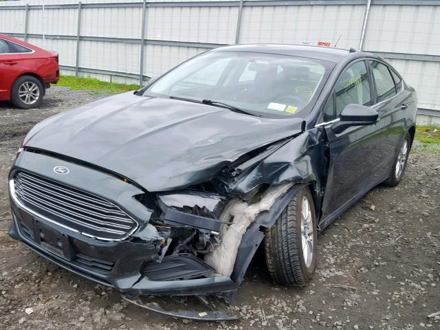 3FA6P0G7XFR122033 - 2015 FORD FUSION S GRAY photo 2