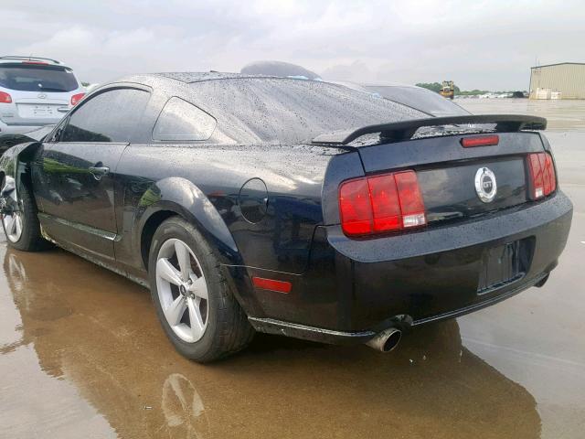 1ZVFT82H975284581 - 2007 FORD MUSTANG GT BLACK photo 3