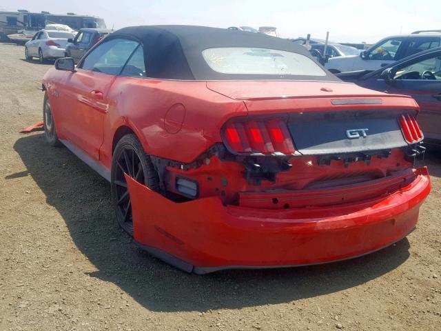 1FATP8FF1G5310728 - 2016 FORD MUSTANG GT RED photo 3