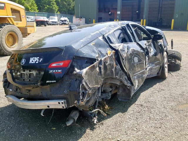 2HNYB1H40AH500628 - 2010 ACURA ZDX TECHNO BLACK photo 4