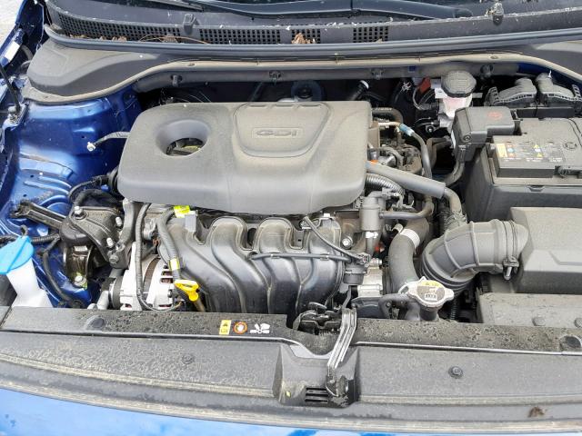 3KPC24A37JE029818 - 2018 HYUNDAI ACCENT SE BLUE photo 7