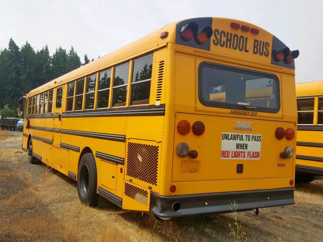 1T7YU4C2531131812 - 2003 THOMAS SCHOOL BUS YELLOW photo 3