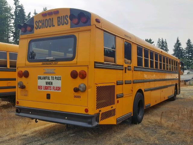 1T7YU4C2531131812 - 2003 THOMAS SCHOOL BUS YELLOW photo 4