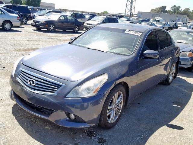 JN1CV6AP7CM933052 - 2012 INFINITI G37 BASE BLUE photo 2