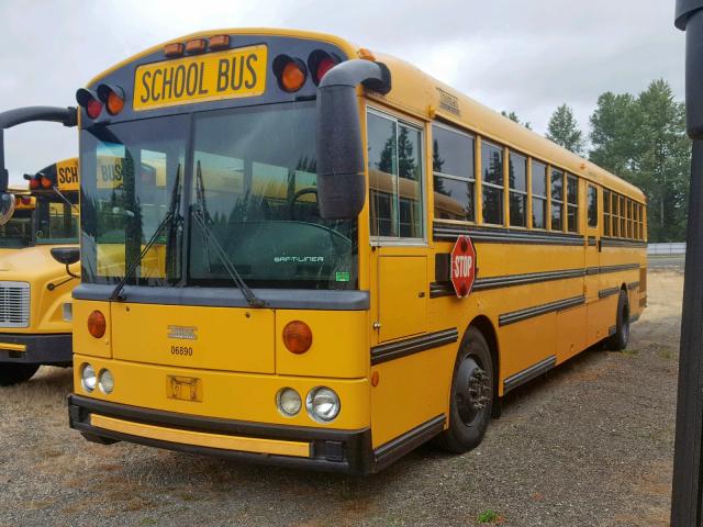 1T7YU4C2731131813 - 2003 THOMAS SCHOOL BUS YELLOW photo 2