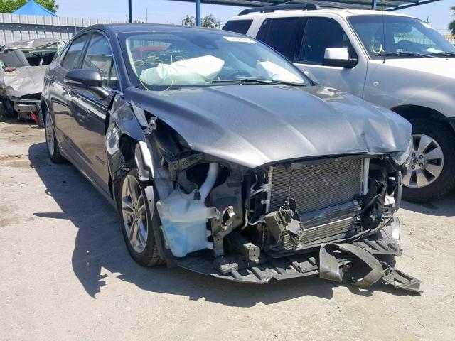 3FA6P0RU8FR118968 - 2015 FORD FUSION TIT GRAY photo 1