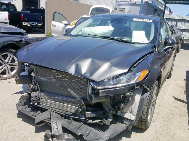 3FA6P0RU8FR118968 - 2015 FORD FUSION TIT GRAY photo 2