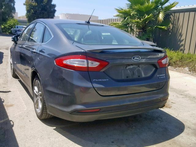 3FA6P0RU8FR118968 - 2015 FORD FUSION TIT GRAY photo 3