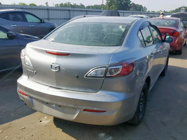 JM1BL1TG9D1835657 - 2013 MAZDA 3 I SILVER photo 4