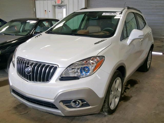 KL4CJCSB2FB268257 - 2015 BUICK ENCORE WHITE photo 2