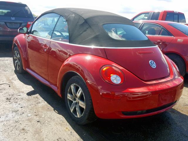3VWRF31YX6M314768 - 2006 VOLKSWAGEN NEW BEETLE წითელი ფოტო 3