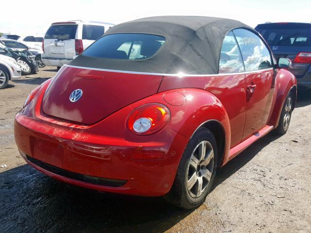 3VWRF31YX6M314768 - 2006 VOLKSWAGEN NEW BEETLE წითელი ფოტო 4